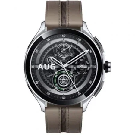Xiaomi Watch 2 Pro Smartwatch 46 mm Plata con Correa de Piel Marrón